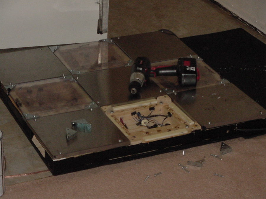 Completed Dance Pad, shown without Foot Panel Artwork