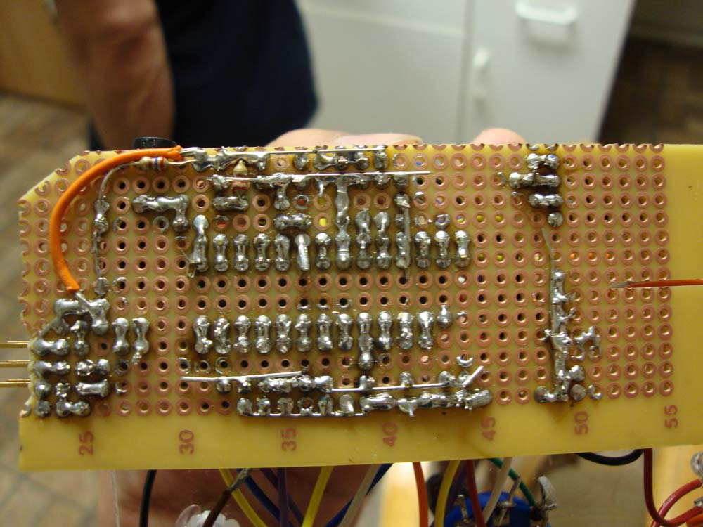 blastAMP soldered circuit board.